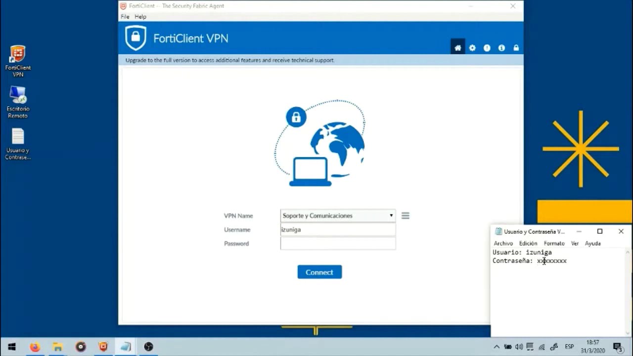 Tutorial conexi&oacute;n remota a trav&eacute;s de VPN