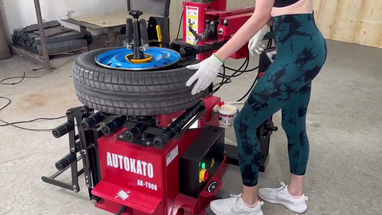 KATOOL HYDRAULIC TIRE CHANGER AK-T900 USE VIDEO (2025)