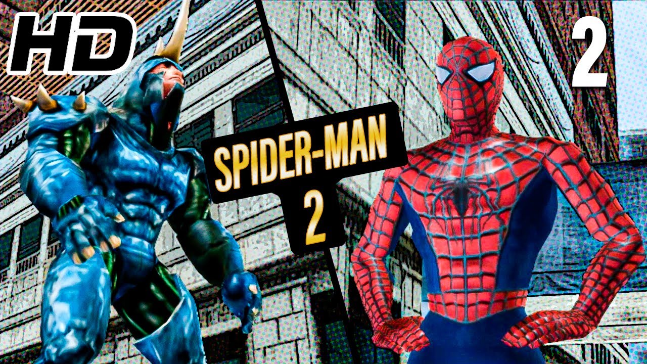 SPIDER-MAN 2 (2004) Gameplay Walkthrough Part 2 - Rhino [FULL GAME PS2 HD] No Commentary