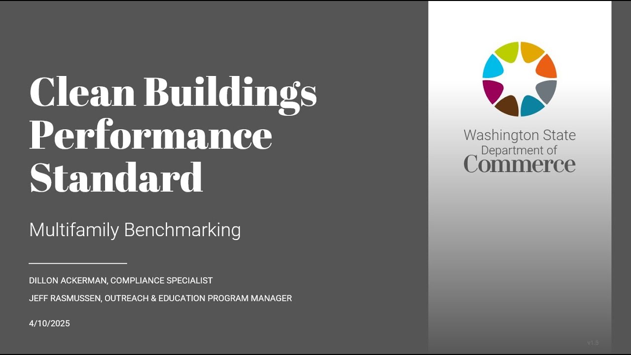 CBPS Webinar: Benchmarking for Multifamily Buildings 4.10.25