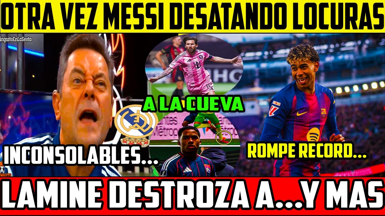 💥LAMINE ROMPE RECORD, OTRA VEZ MESSI DESATA LA LOCURA CON UN GOLAZO, EDU AGUIRRE ENLOQUECE..💣