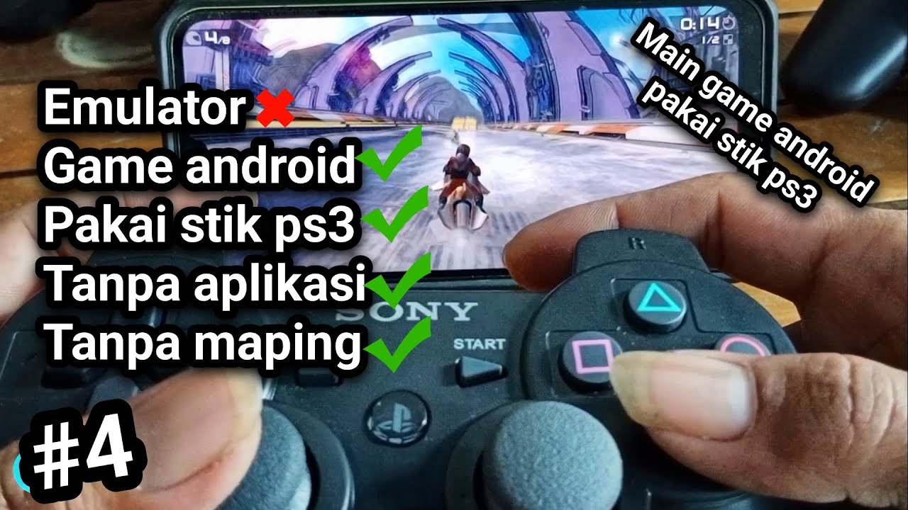 Aktifkan stik ps3 untuk main game di hp android : Tanpa Aplikasi