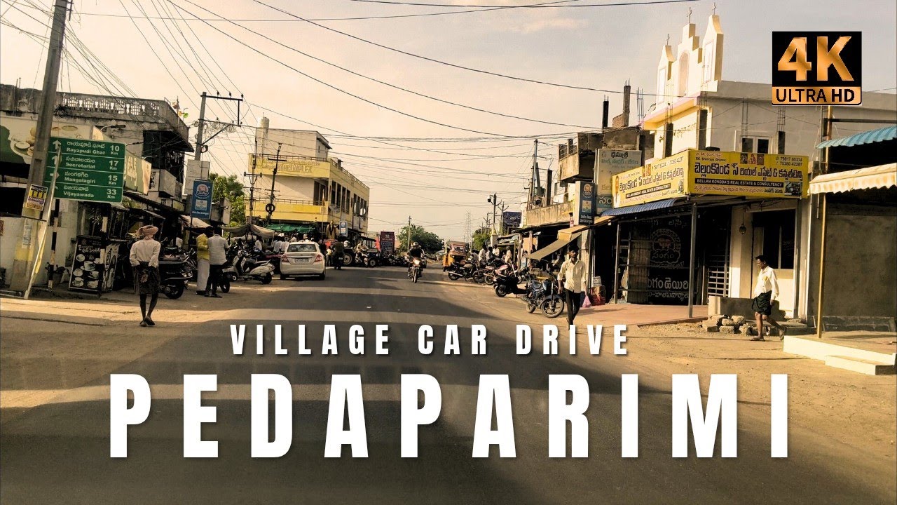 [India 4k] Amaravati Pedaparimi village car drive tour || July 2025