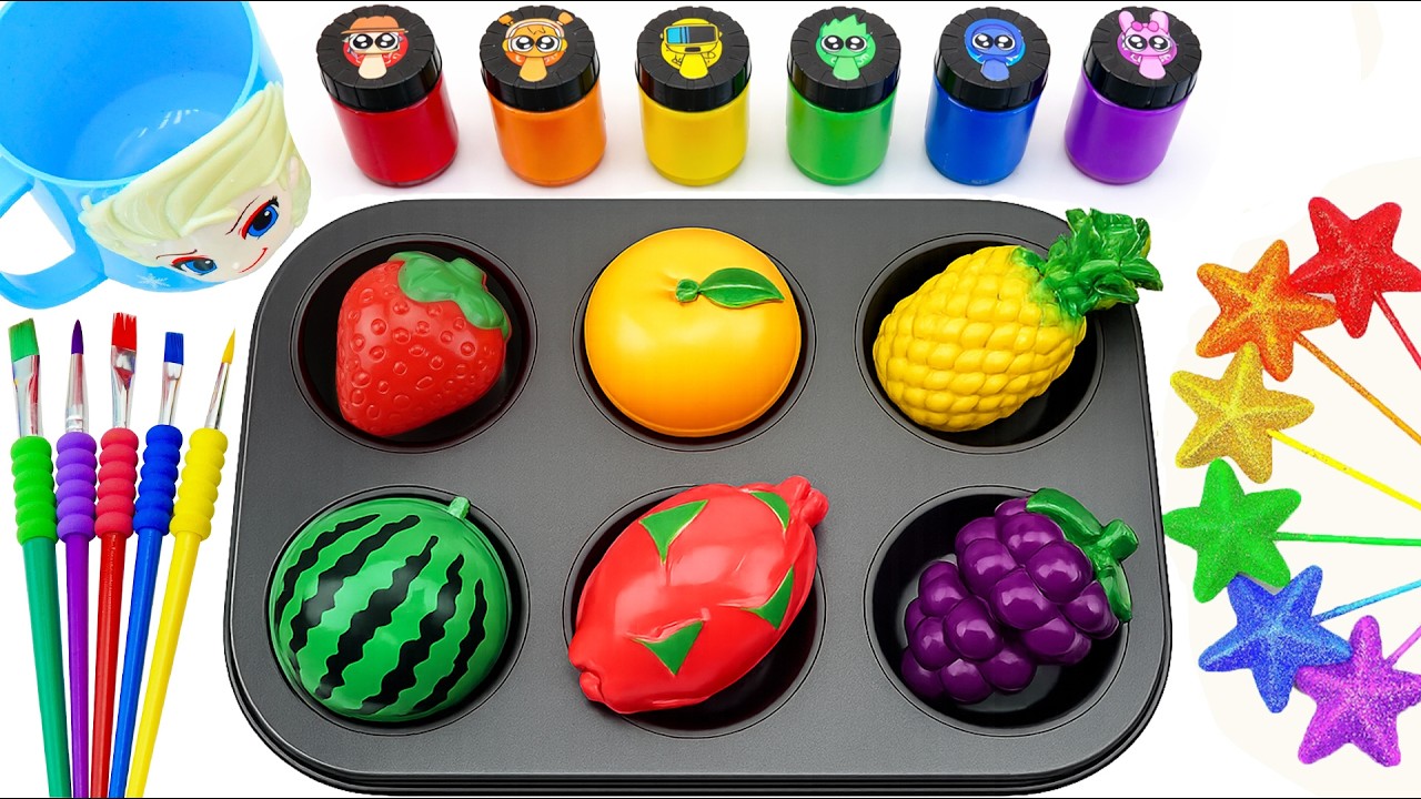 Satisfying Video l DIY How To Make Rainbow Fruit Slime & Sprunki Candy Mixing with ASMR Sounds