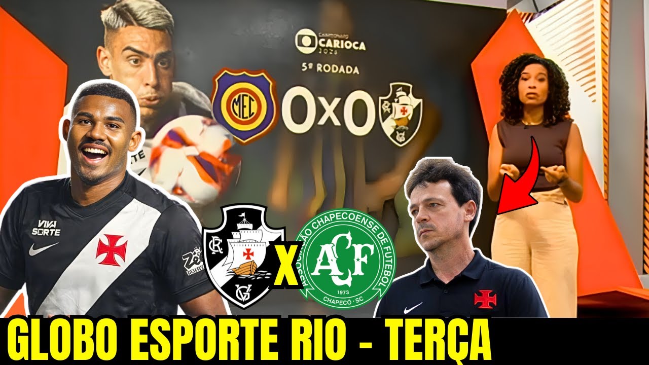 GLOBO ESPORTE RIO | TERÇA | DINIZ REPETE DESCULPAS | VASCO EMPATA | CUIABANO E SPINELLI NO VASCO E+