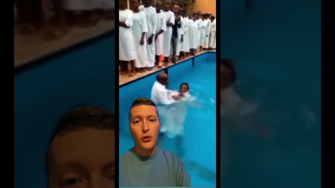 How to NOT Baptize someone!  #laugh #baptism #fail #howto #christianshorts #bible #viral