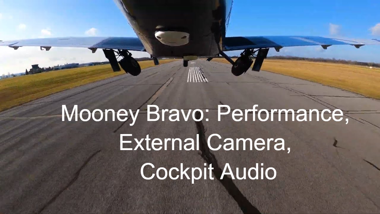 Mooney Bravo: Performance, Outside View External GoPro Camera Mount, Cockpit Audio, Speed Brakes