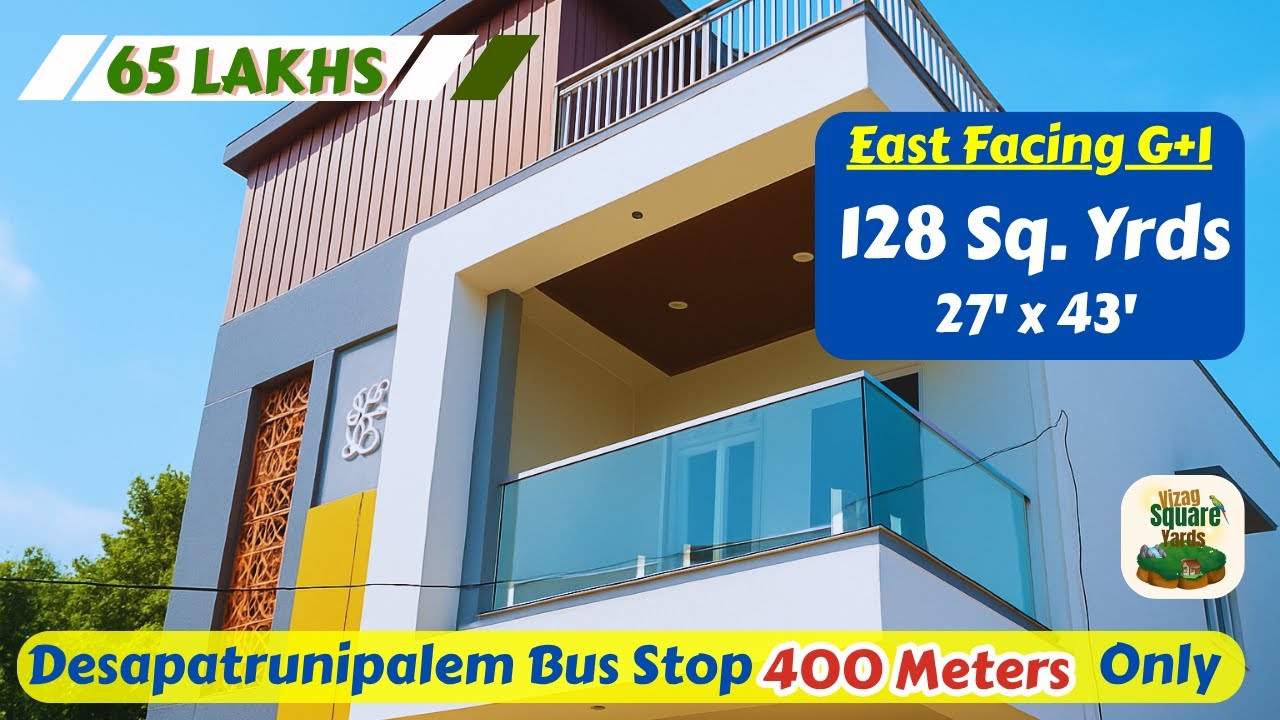 This Beautiful 3BHK House Will Steal Your Heart Between Pendurthy and Kothavalasa Just ₹65 Lakhs
