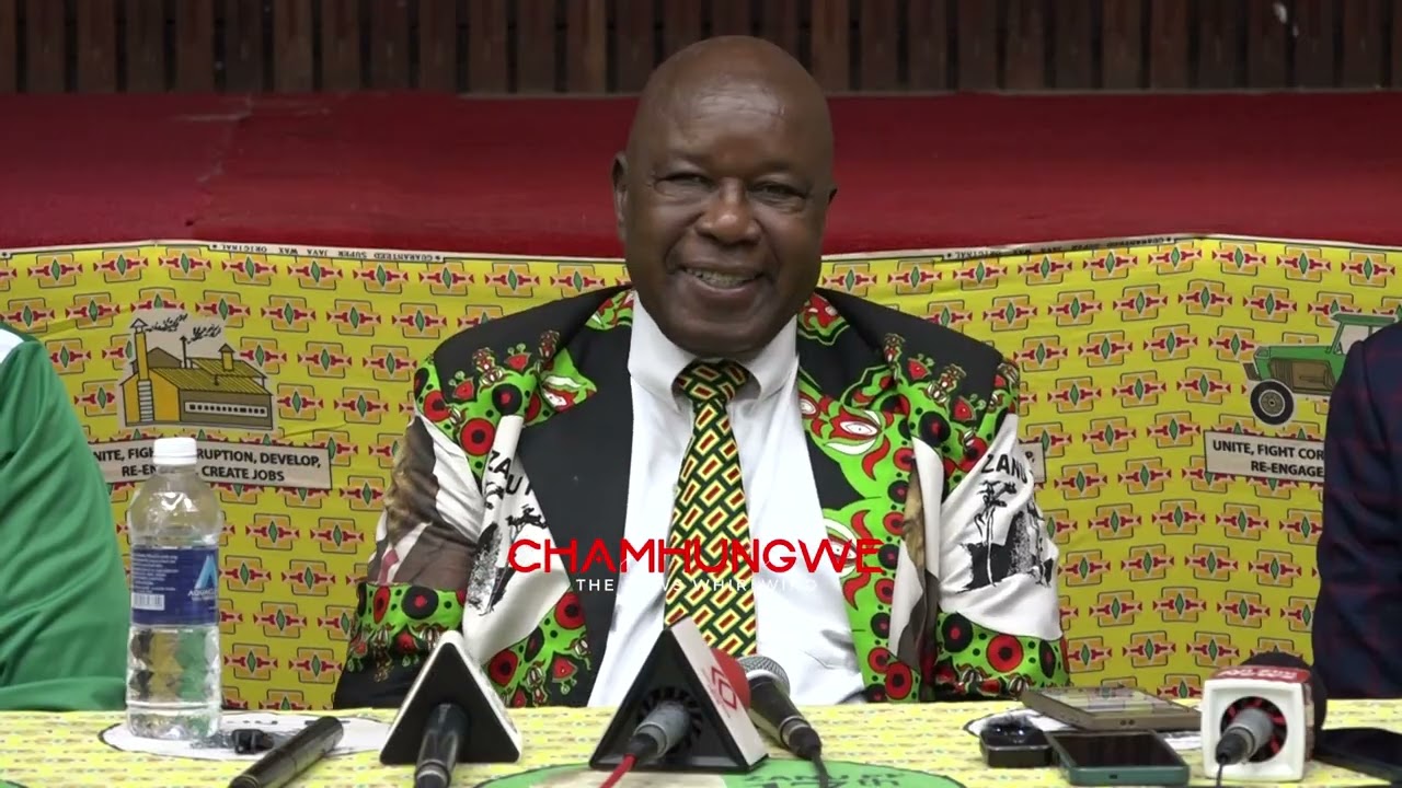 ZANU PF pulls out joker at press conferenc#zimbabwepolitics #zimbabwe 