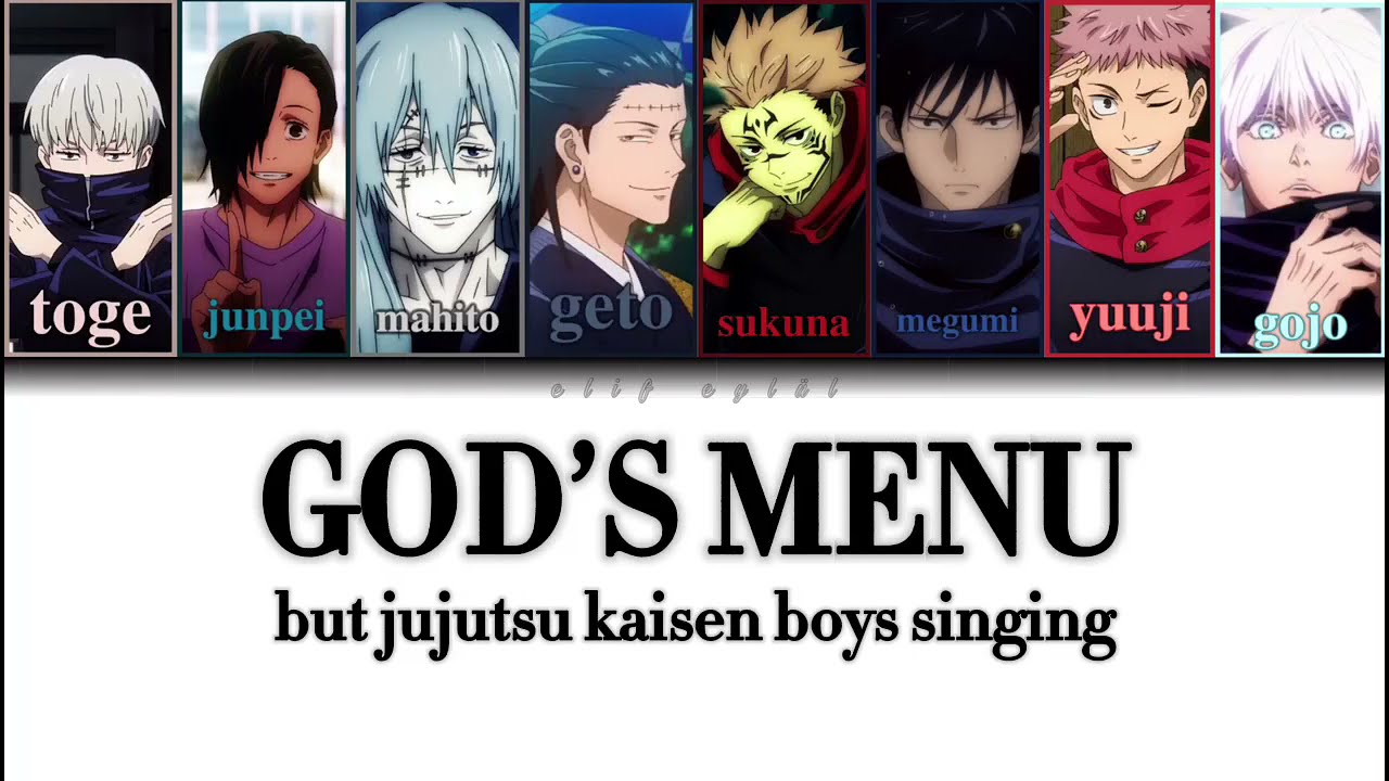 Jujutsu Kaisen Boys singing God’s Menu
