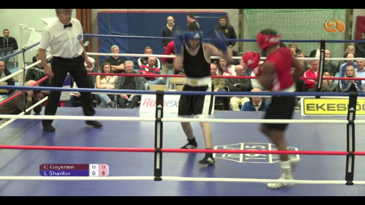 Boxning SM 2013 - Clarence Goyeram vs Laziz Sharifov