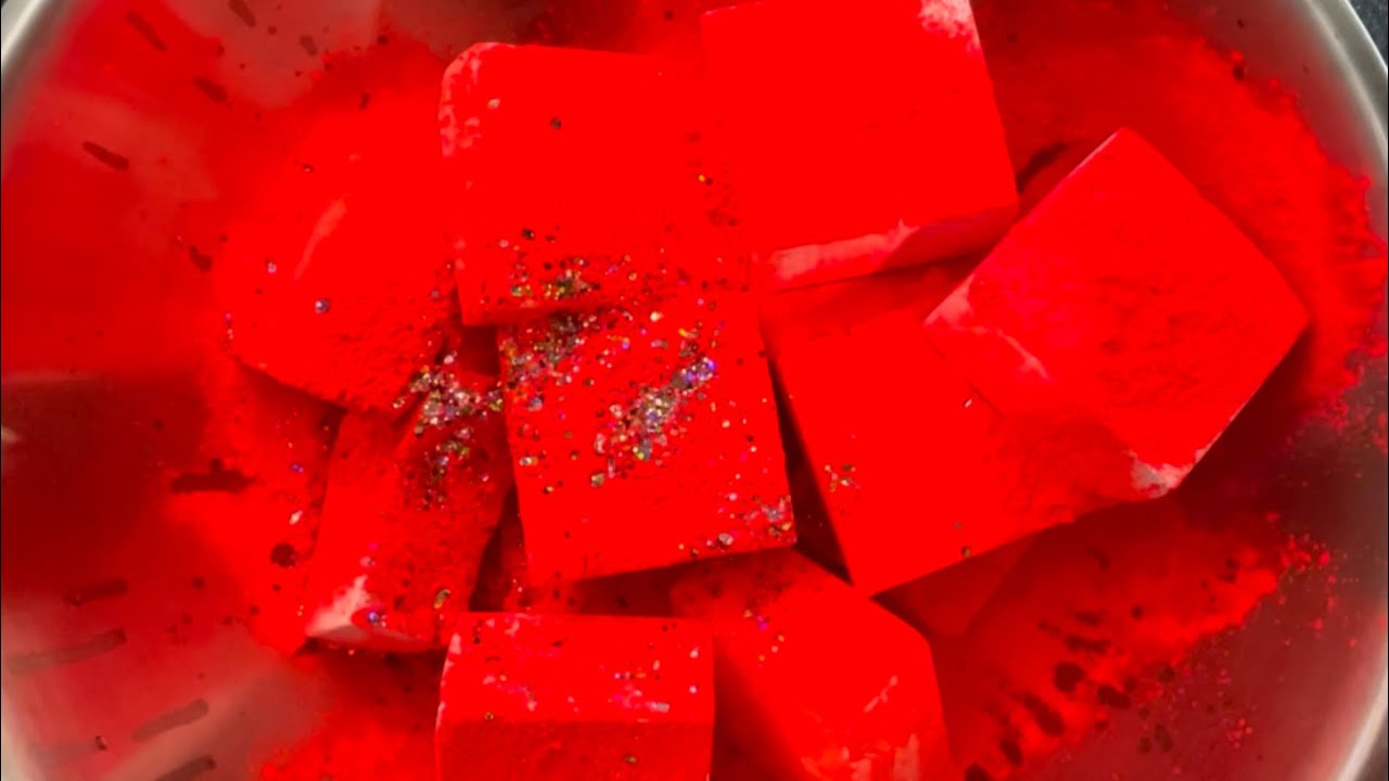 A Bowl of Buttery Soft Blocks & Gorgeous Orange @AquariusDustASMR Pigment 😍😍😍 Gym Chalk ASMR