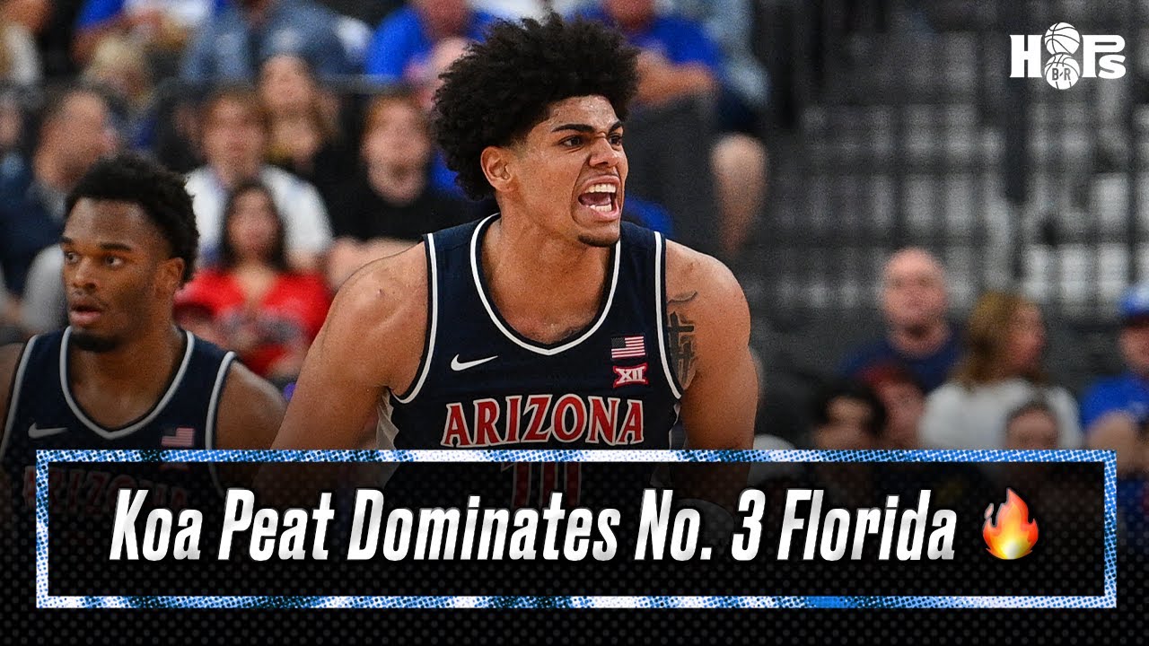 Arizona Freshman Koa Peat ERUPTS for 30 points in his regular season debut 🔥