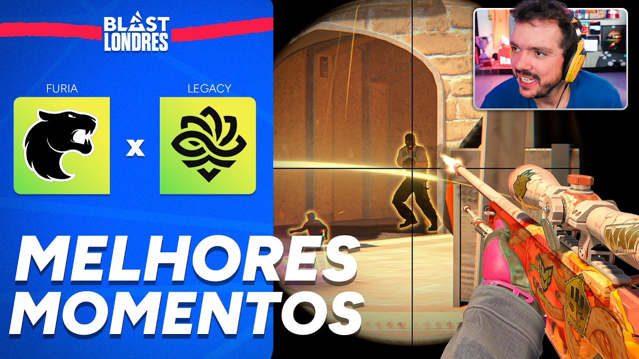 FURIA vs LEGACY - MELHORES MOMENTOS COM GAULES - BLAST LONDON 2025