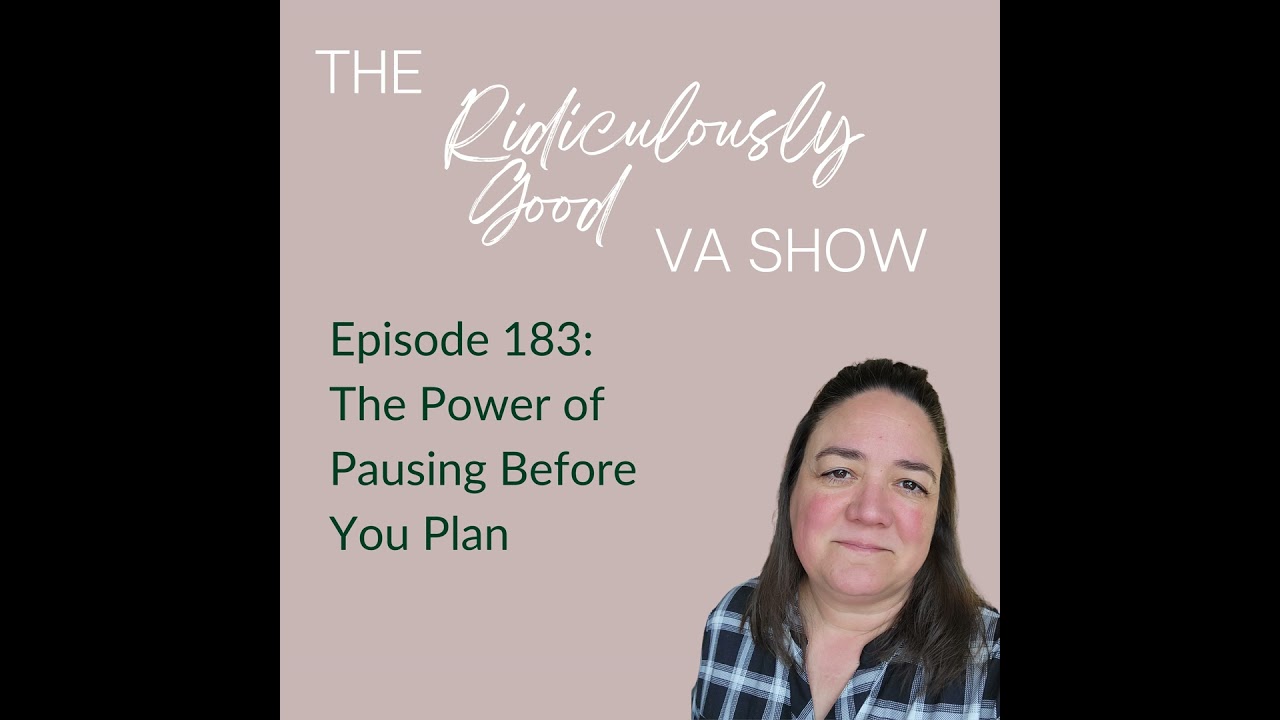 The Power of Pausing Before You Plan