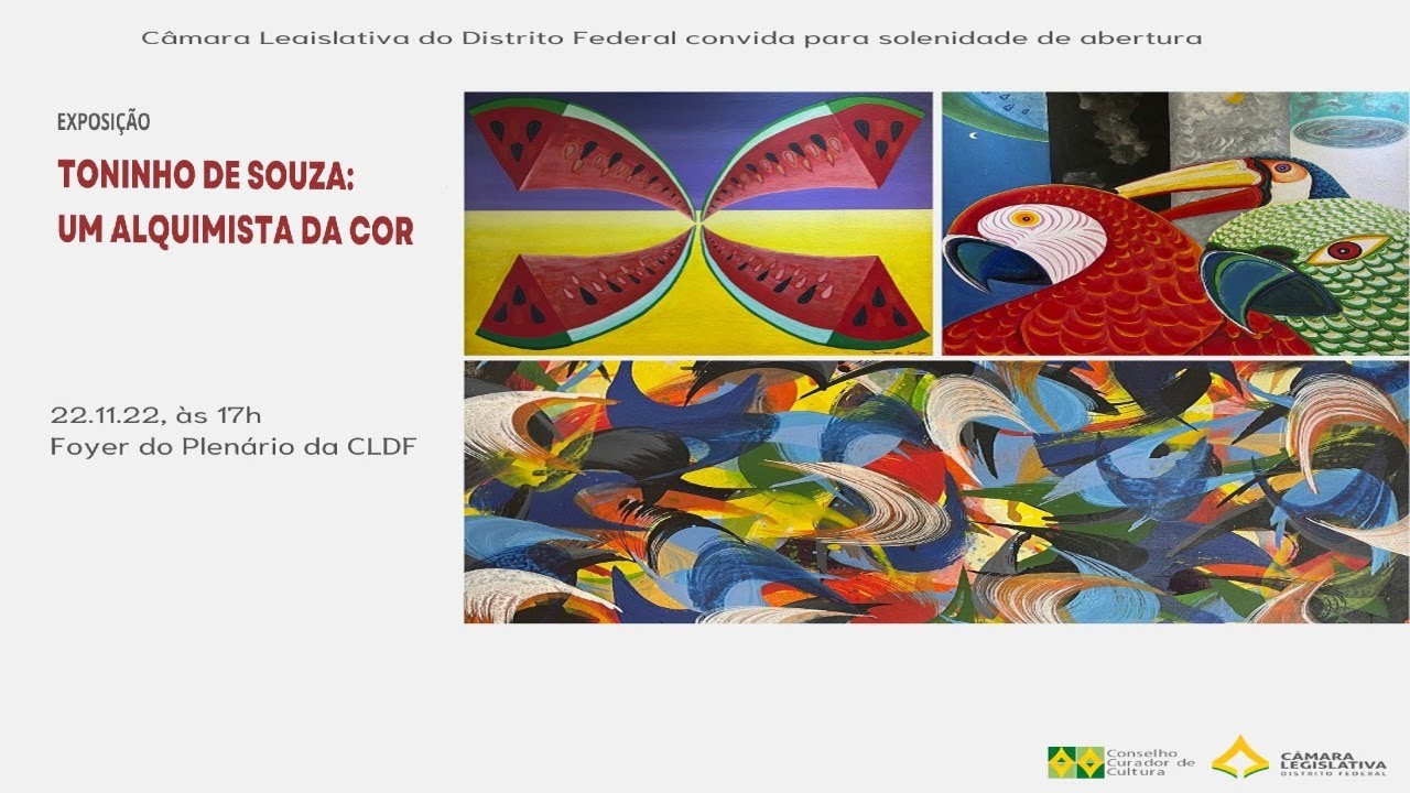 EXPOSIÇÃO - TONINHO DE SOUZA - UM ALQUIMISTA DA COR - 22/11/2022