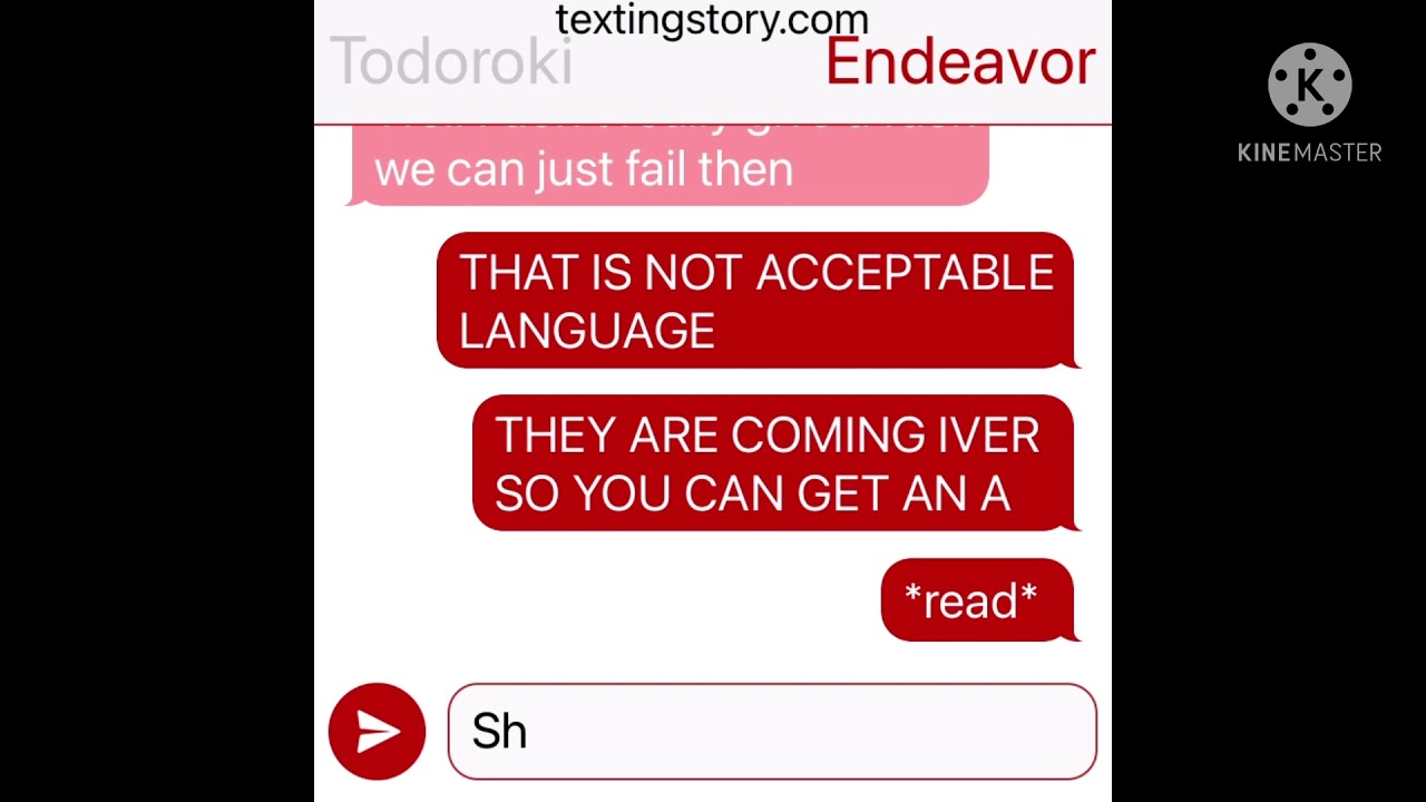 Todobakudeku texting story