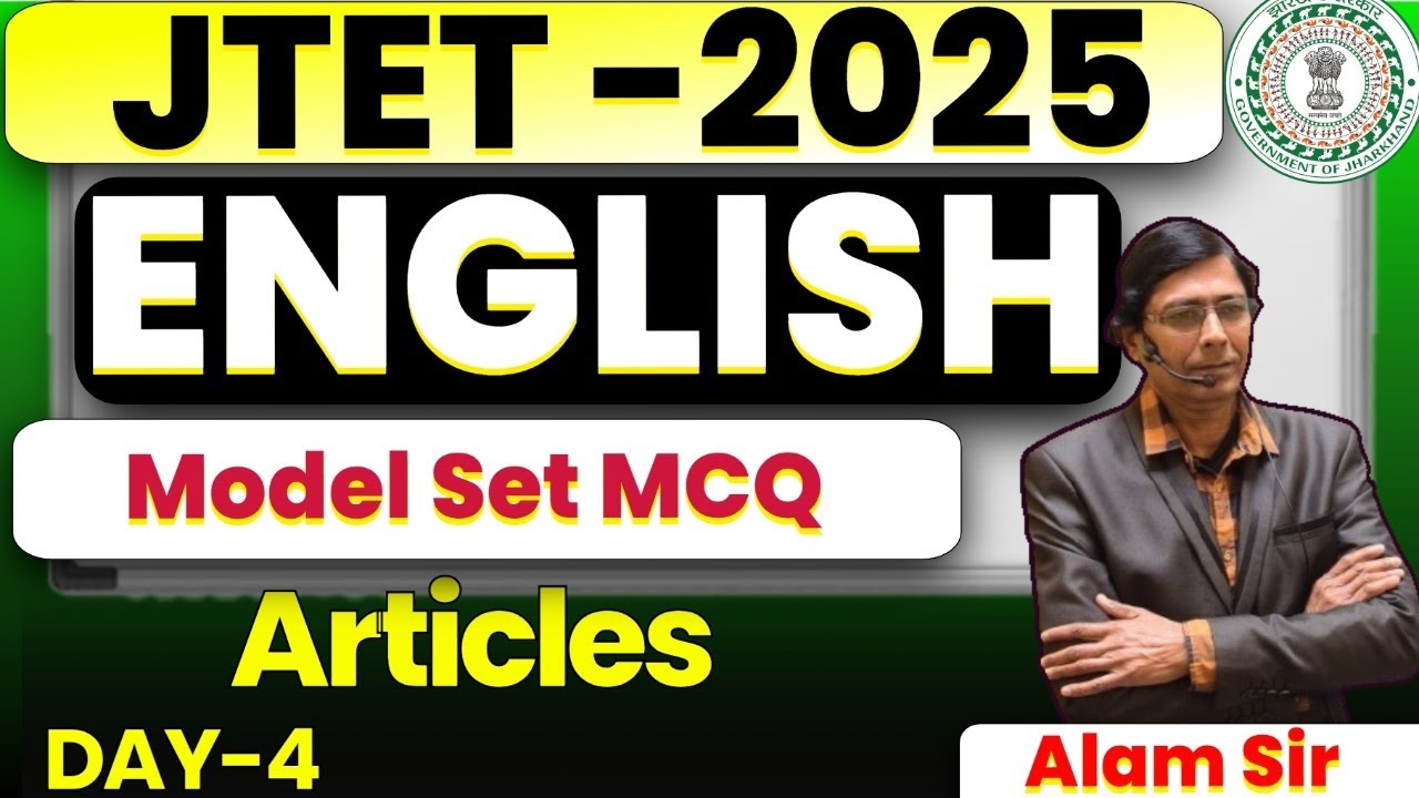JTET ENGLISH 2026 | | Mixed Articles  || top 30 mcq Day - 4 |SB Exam