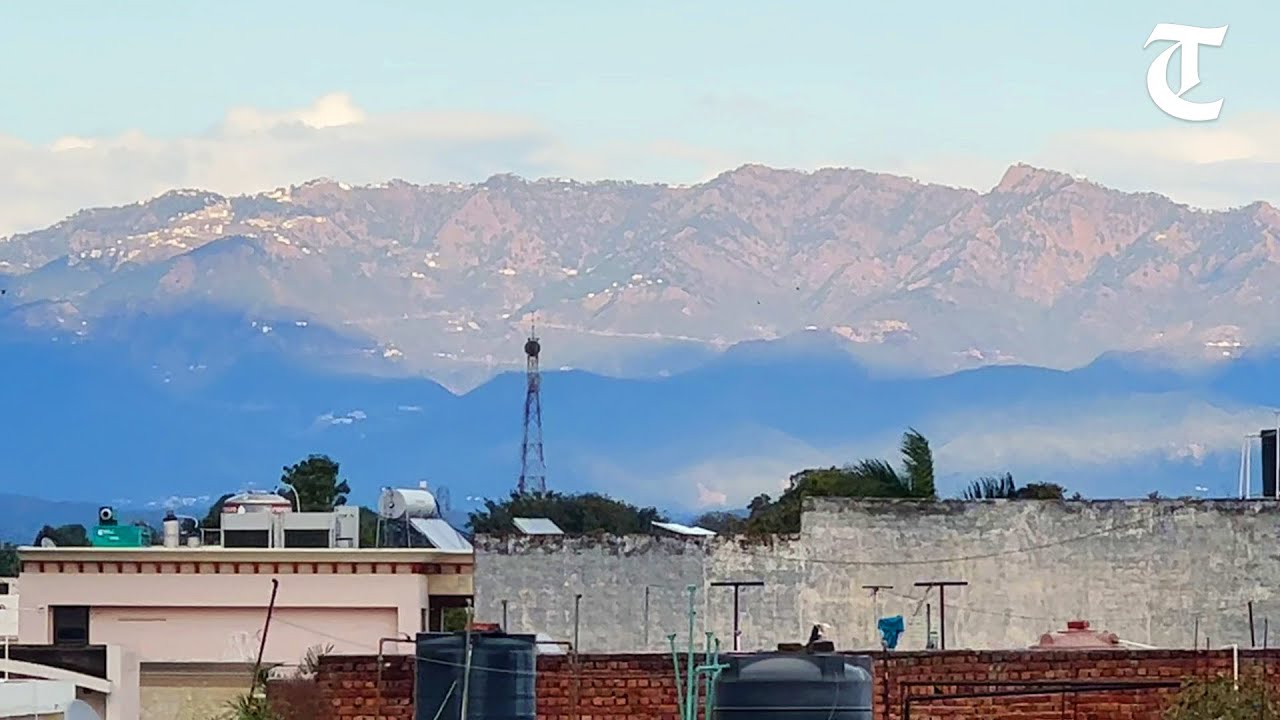 Shivalik clearly visible from Chandigarh after heavy rain