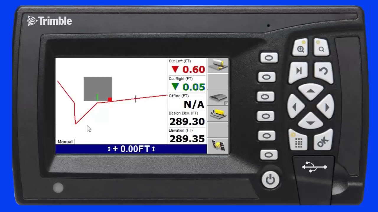 Trimble GCS900 Grade Control System Lane Guidance