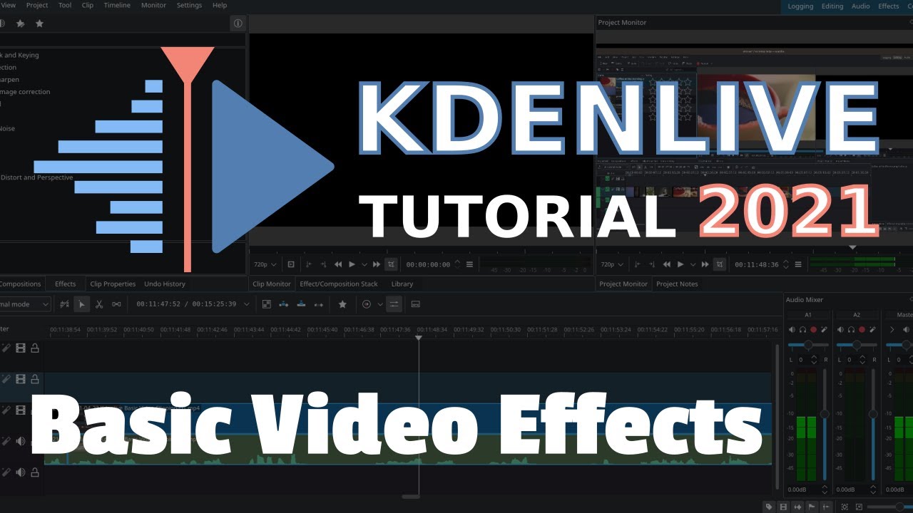 Базовые видеоэффекты — Учебное пособие по Kdenlive 2021
