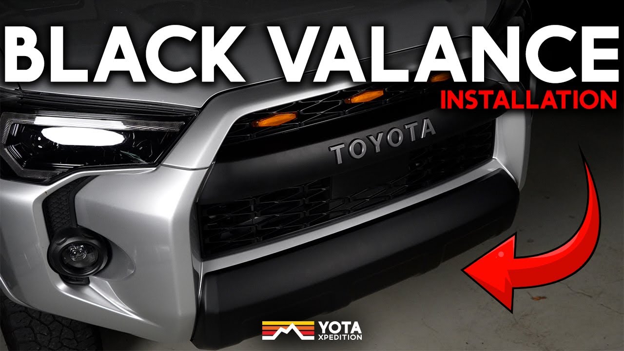 4Runner Black Bumper Valance Install | 2014-2024 | Yota X
