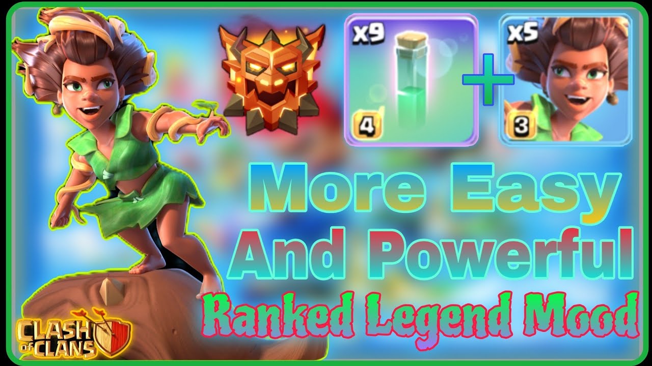 Easiest RC Charge & Root Rider Strategy For Ranked Legend League Mood. Army 👇