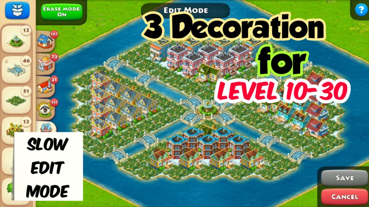 Township Decoration Ideas | Township Level 10-30