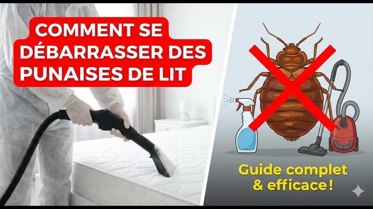 Comment se DÉBARRASSER des PUNAISES DE LIT (Guide Complet & Efficace)