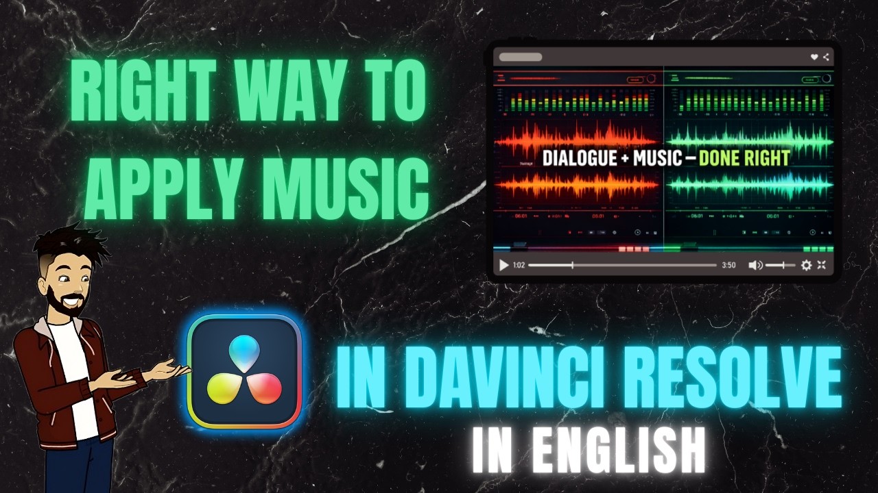This Is How You Apply Background Music in DaVinci Resolve in English (Proper Way)