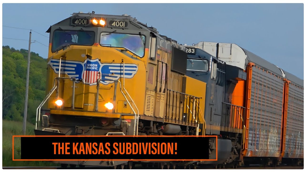 [HD] RAILFANNING ALONG THE KANSAS SUB FROM TOPEKA TO KC PART 1! SD70M LEADER, EMD & FRESH PAINT!