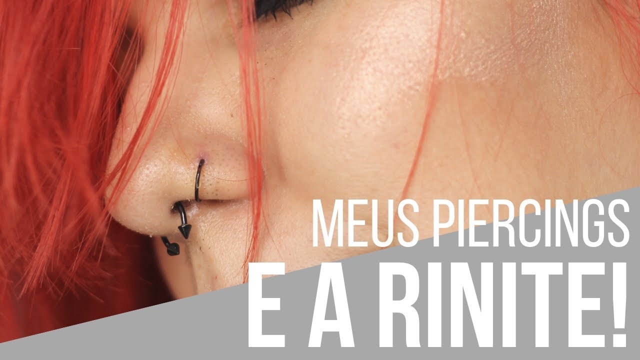 Piercings no nariz e a rinite alérgica: Dor, cicatrização e coceira
