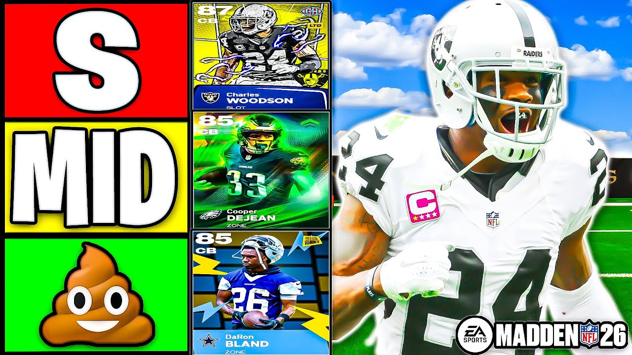 Ranking THE BEST CORNERS In Madden 26 Ultimate Team!