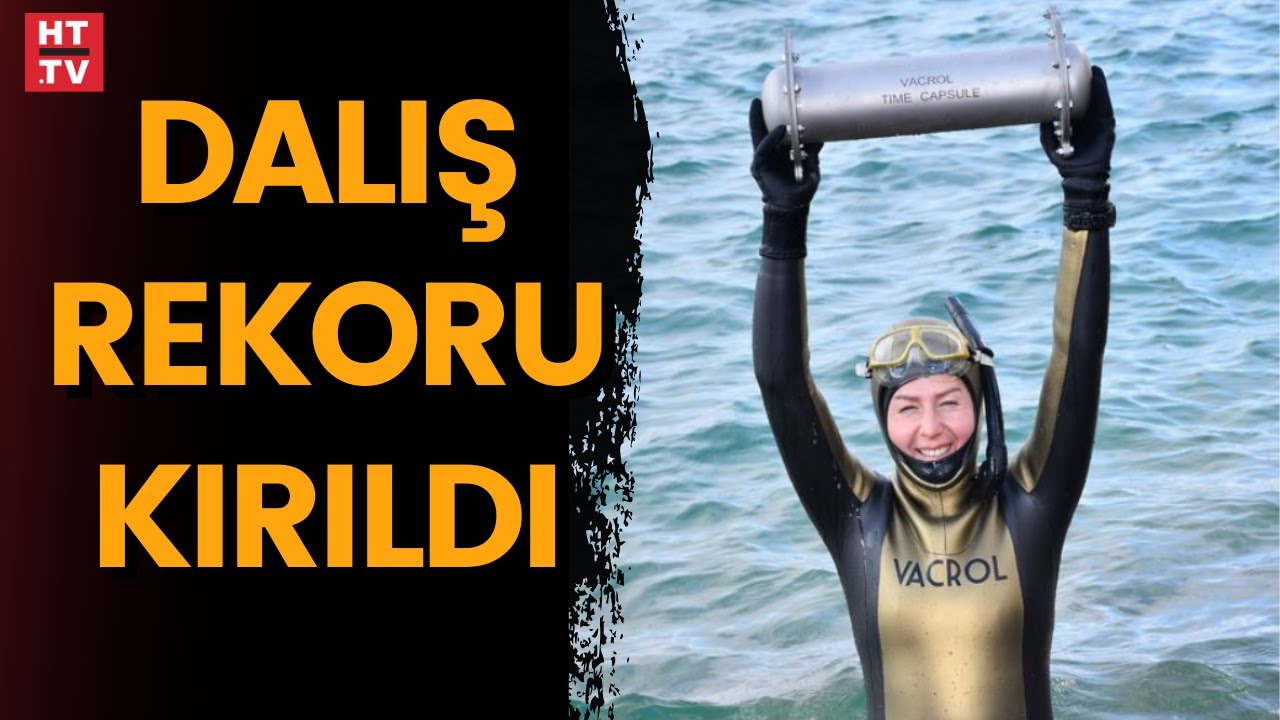 İstanbul Boğazı&rsquo;nda serbest dalış rekoru kırıldı