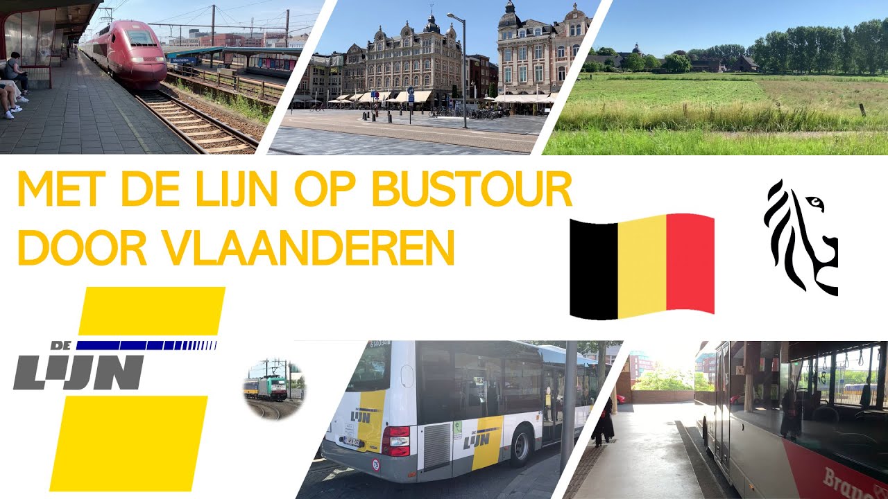Met de Lijn op BUSTOUR door VLAANDEREN - Nederlandse stadsbus naar België?! #detreinreizigervlogt