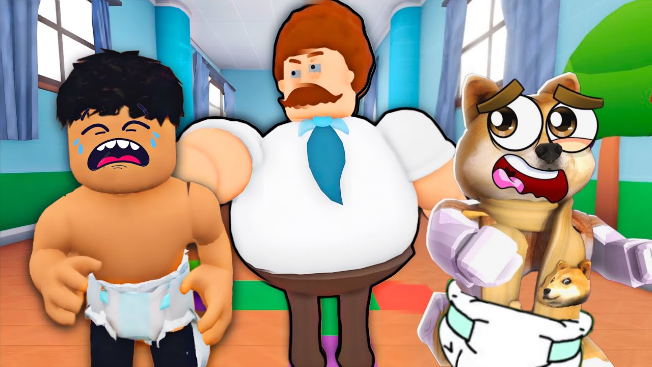 ESCAPE DA CRECHE MALUCA! (ft. DogBerg) | Team Nursery Escape (Teamwork Obby)