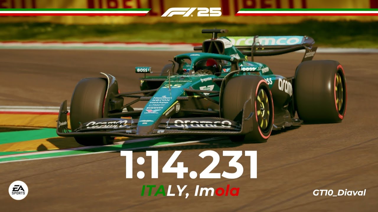 F1 25 IMOLA HotLap [Controller] + Setup 1:14.231 (Time Trial)