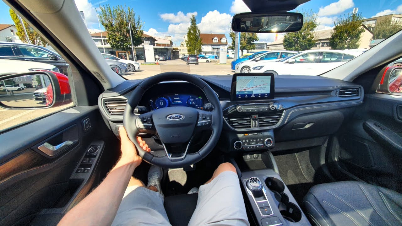 New Ford Kuga Hybrid Vignale 2023 Test Drive POV