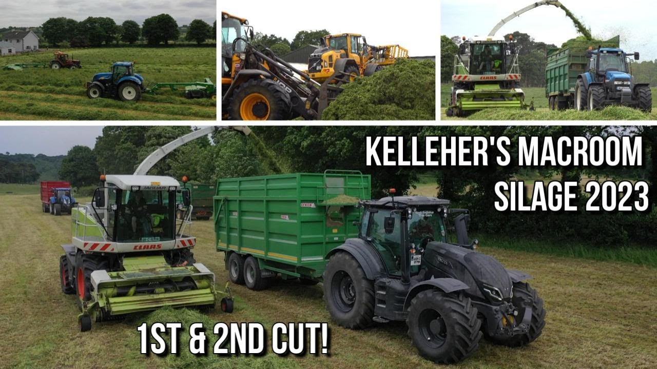 Kellehers Macroom FLAT OUT AT 1st & 2nd cut silage 2023!! ~ FEAT. Evan, Cillian and ME