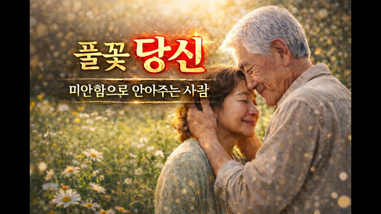 풀꽃 당신 | 미안함으로 안아주는 사람 | Emotional Poetic Song | Healing Poetry