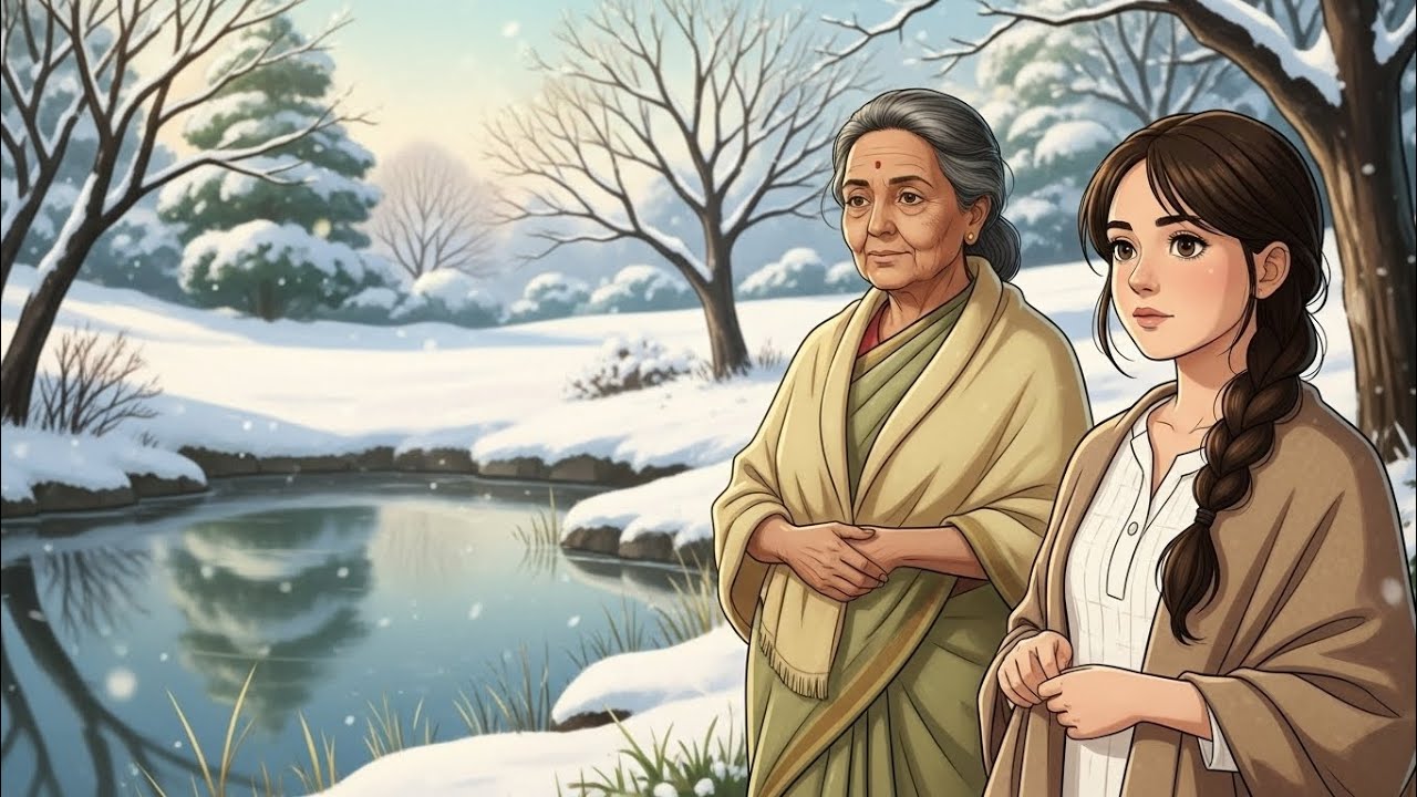 First Winter Morning in the Village ❄️ | A Peaceful Slow Living Story #asmranimation 