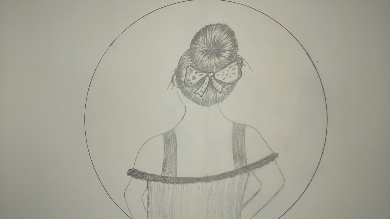 Aesthetic Pencil Drawing That Speaks Without a Face #PencilSketch #drawing #aestheticart#girldrawing
