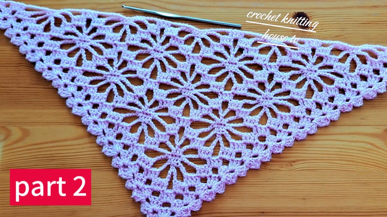 crochet knitting house tv châle triangle super joli pour mes amis créatifs/châle au crochet