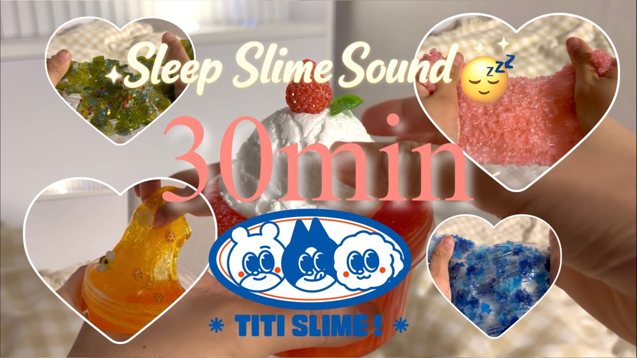 아무 생각 없이 잠드는 30분 슬라임🩶Deep Sleep Slime ASMR 30 Minutes · Vol.2 | Cozy Bed (No Talking)