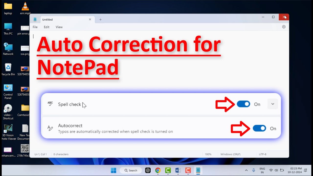How to Enable Spell-Check Autocorrect in Notepad on Windows