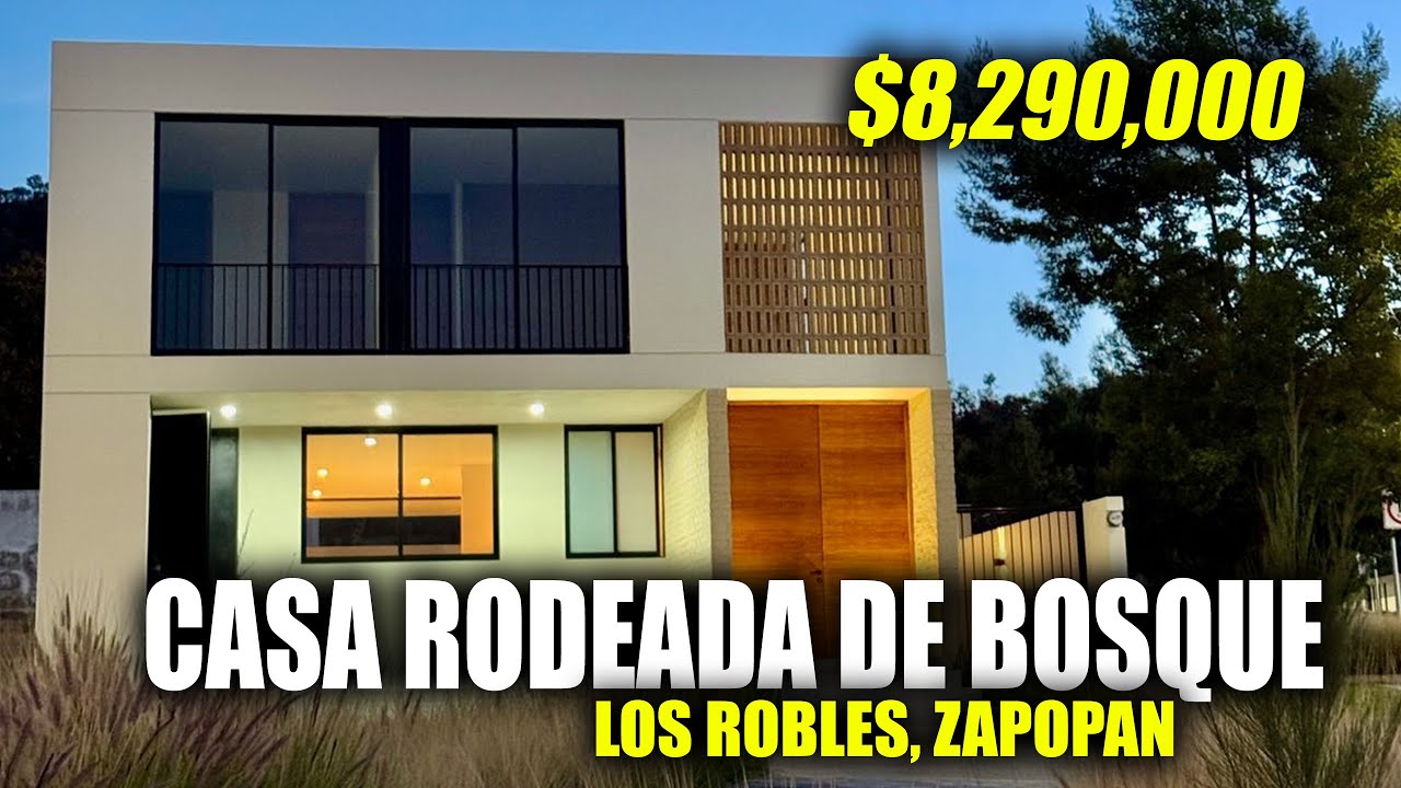 CASA RODEADA DE BOSQUE, LOS ROBLES RESIDENCIAL, ZAPOPAN