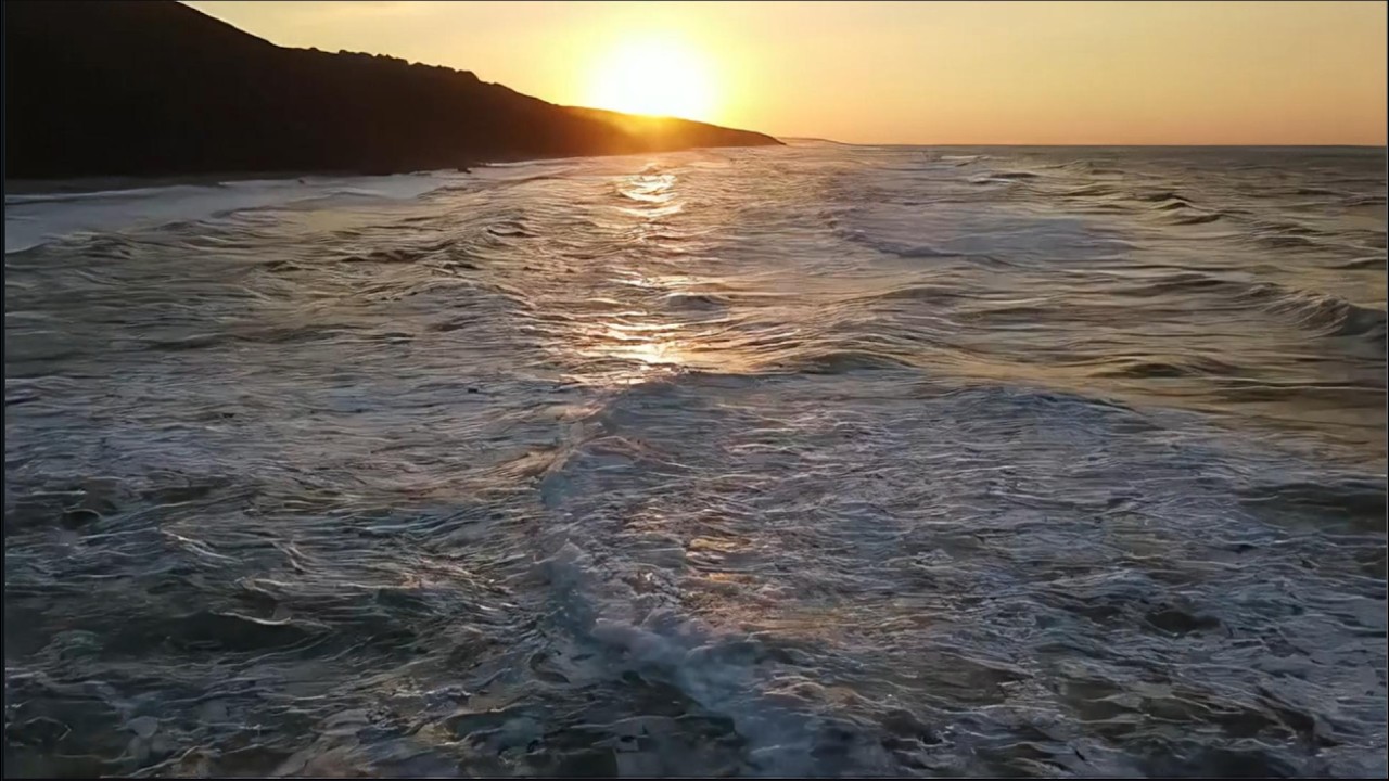 2 Hours of Relaxing Ocean Waves at Sunset 🌅 Deep Calm, Stress Relief, Sleep & Meditation