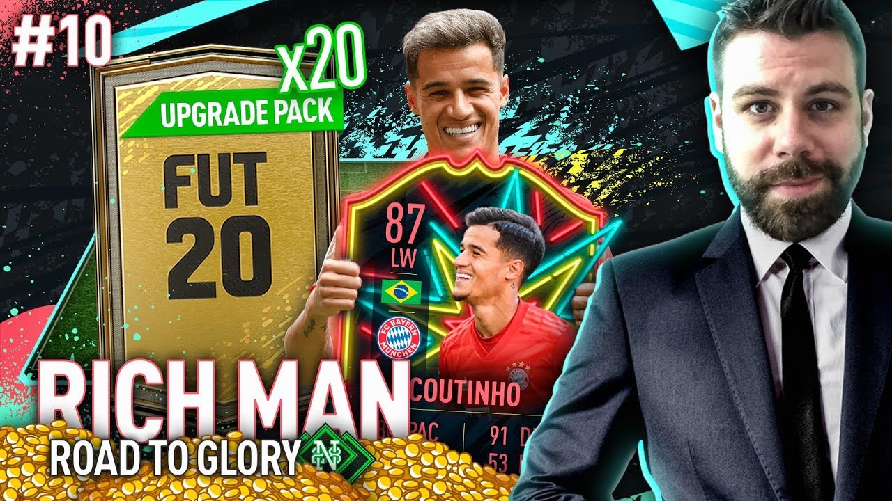 20x GOLD PLAYER UPGRADE PACKS! OTW LUCK CONTINUES! - RICH MAN RTG #10 - FIFA 20 Ultimate Team