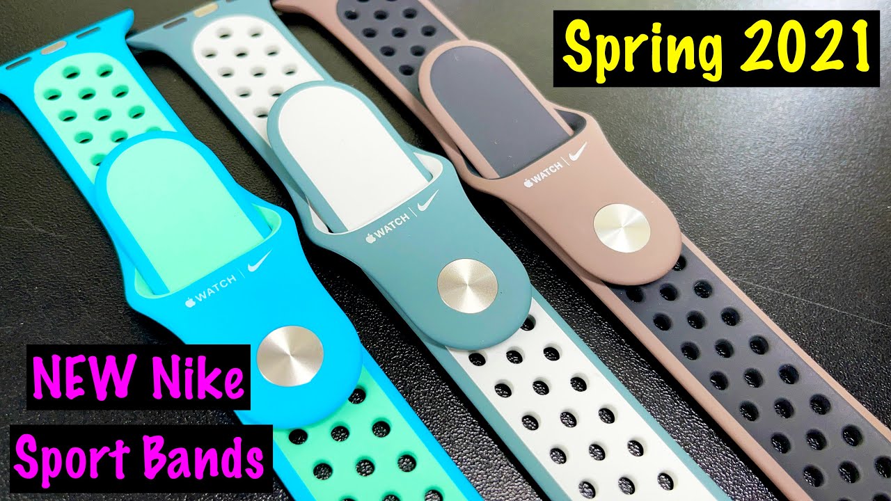 NEW Apple Watch Nike Sport Bands | Spring 2021 - Review (ALL COLORS) + GIVEAWAY !