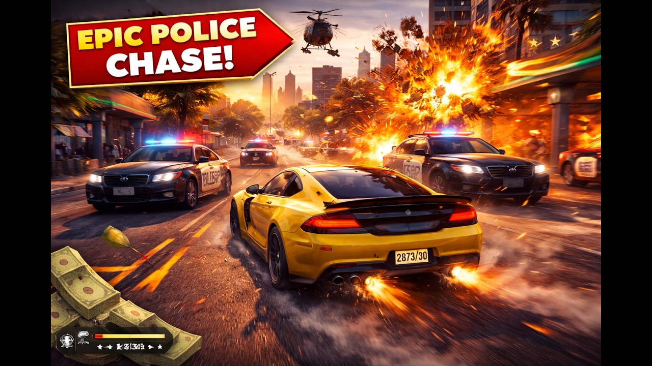 Epic Police Chase - Grand Theft Auto V